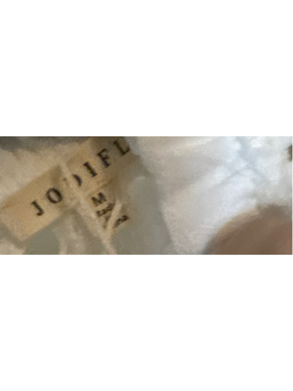 Jodifl White Eyelet Bow Blouse Size M - Picture 4 of 5